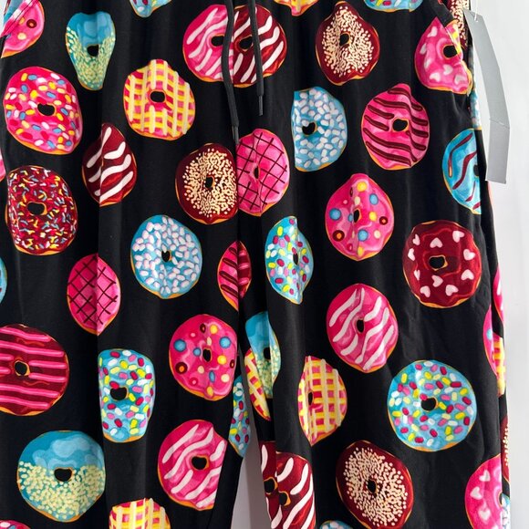 Donut Print Leggings Elastic Waistband Soft Stretchy Pants Medium Depot Lounge - Picture 5 of 9